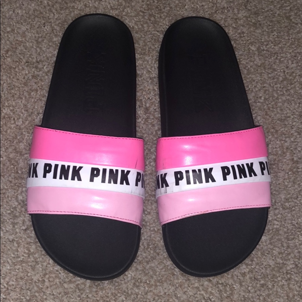 Vs pink slide sandals